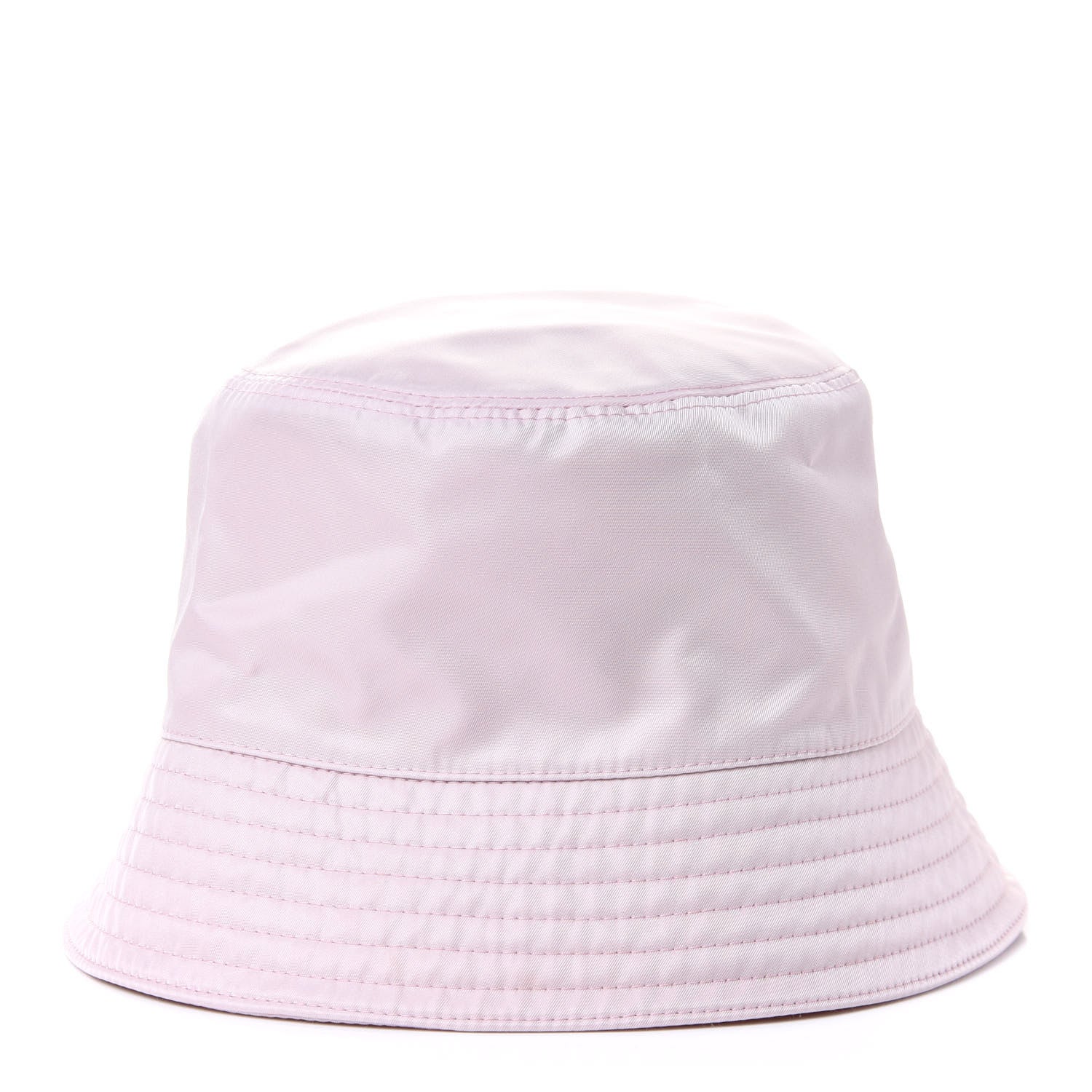 Prada Re-Nylon Metal Triangle Logo Womens Bucket Hat L Alabastro 3 of 4