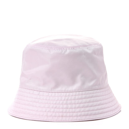 Prada Re-Nylon Metal Triangle Logo Womens Bucket Hat L Alabastro 3 of 4