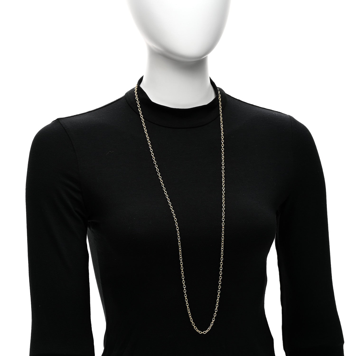 David Yurman 18K Yellow Gold 3.7mm Cable Link Toggle Necklace 38" 2 of 4