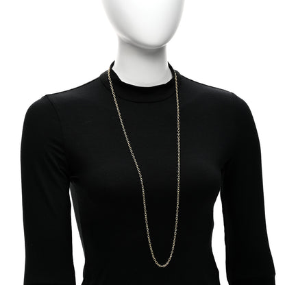 David Yurman 18K Yellow Gold 3.7mm Cable Link Toggle Necklace 38" 2 of 4