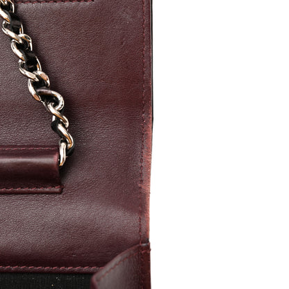 Chanel Patent Coco Cabas Wallet On Chain WOC Burgundy 15 of 24
