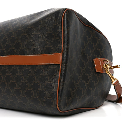Celine Triomphe Canvas Large Voyage Duffle Tan 8 of 8