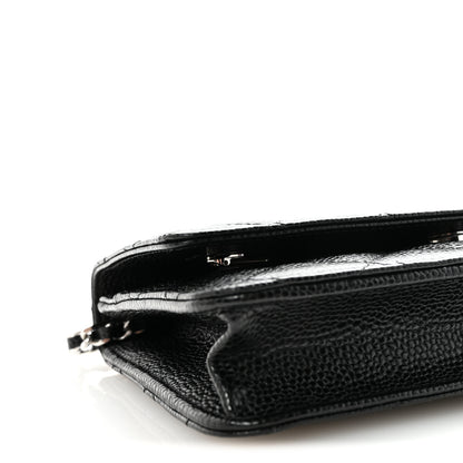 Chanel Caviar Quilted Wallet on Chain WOC Black 10 of 12