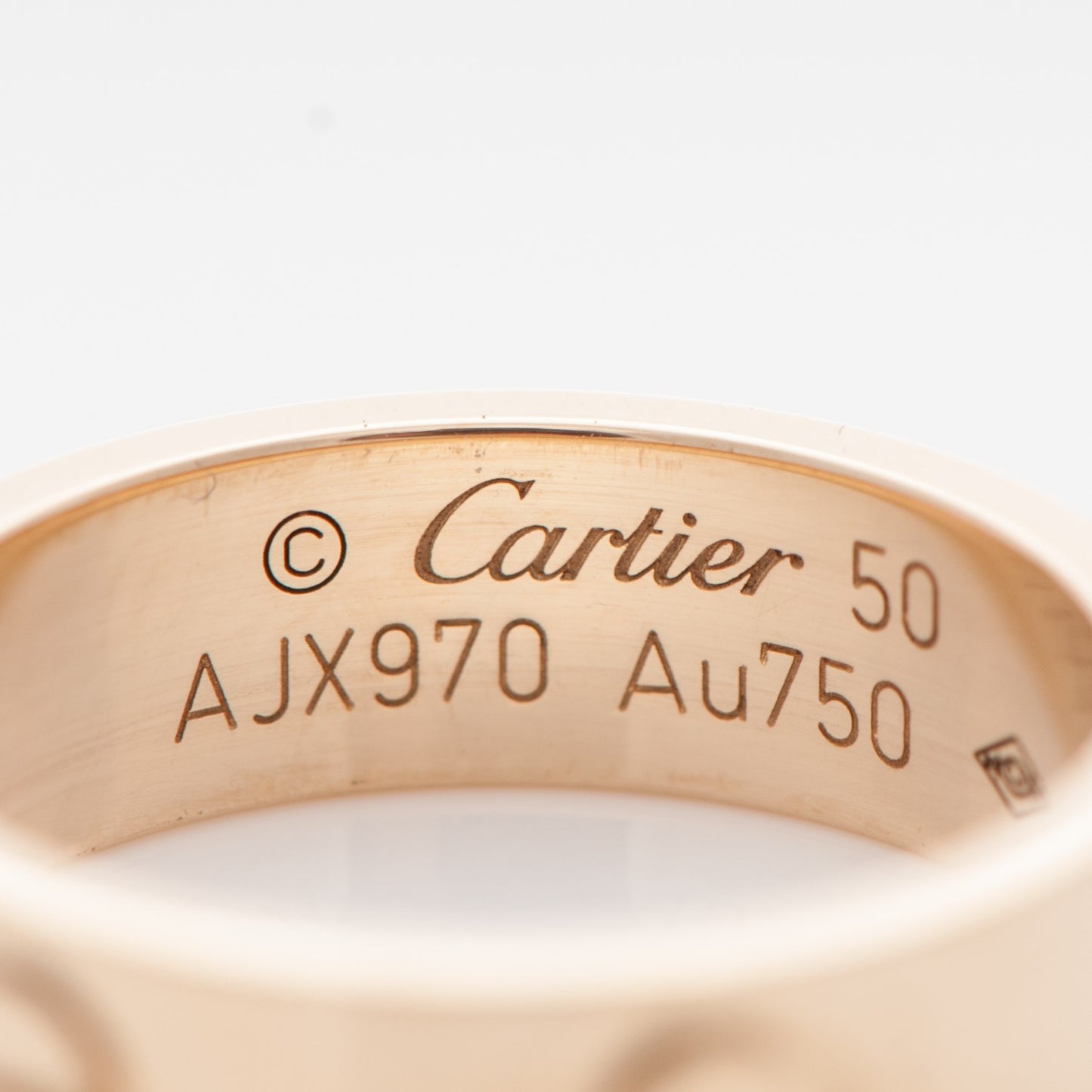 18K Yellow Gold 5.5mm LOVE Ring 50 5.25