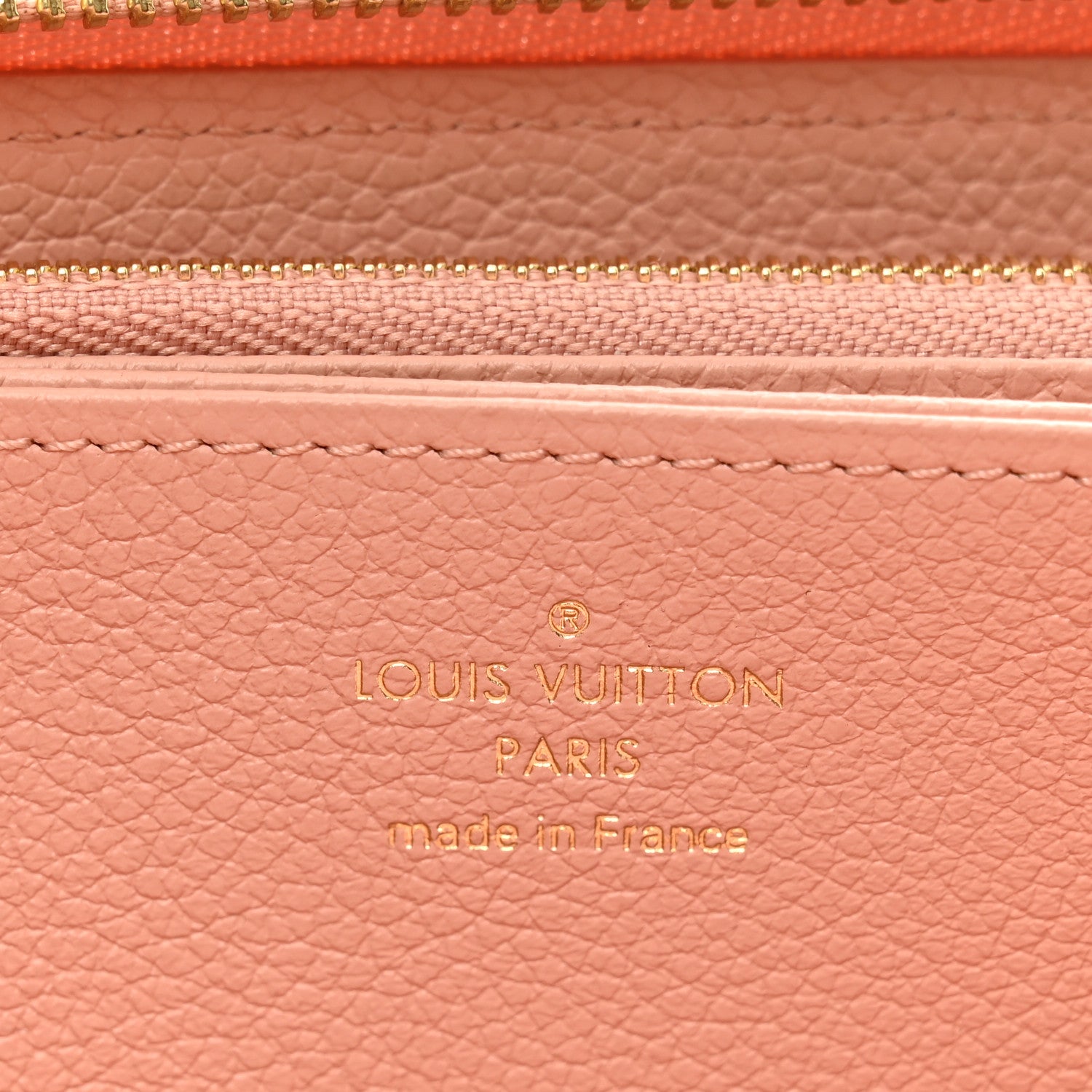 Louis Vuitton Empreinte Monogram Giant Zippy Wallet Rose Trianon Creme 6 of 7