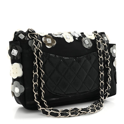 Chanel Mesh Paillette Sequin Flap Black 3 of 10