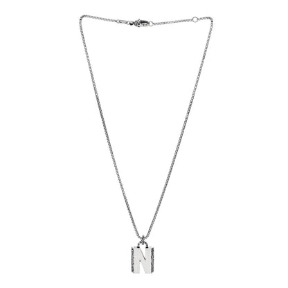 Gucci Sterling Silver Letter N Pendant Necklace 3 of 7