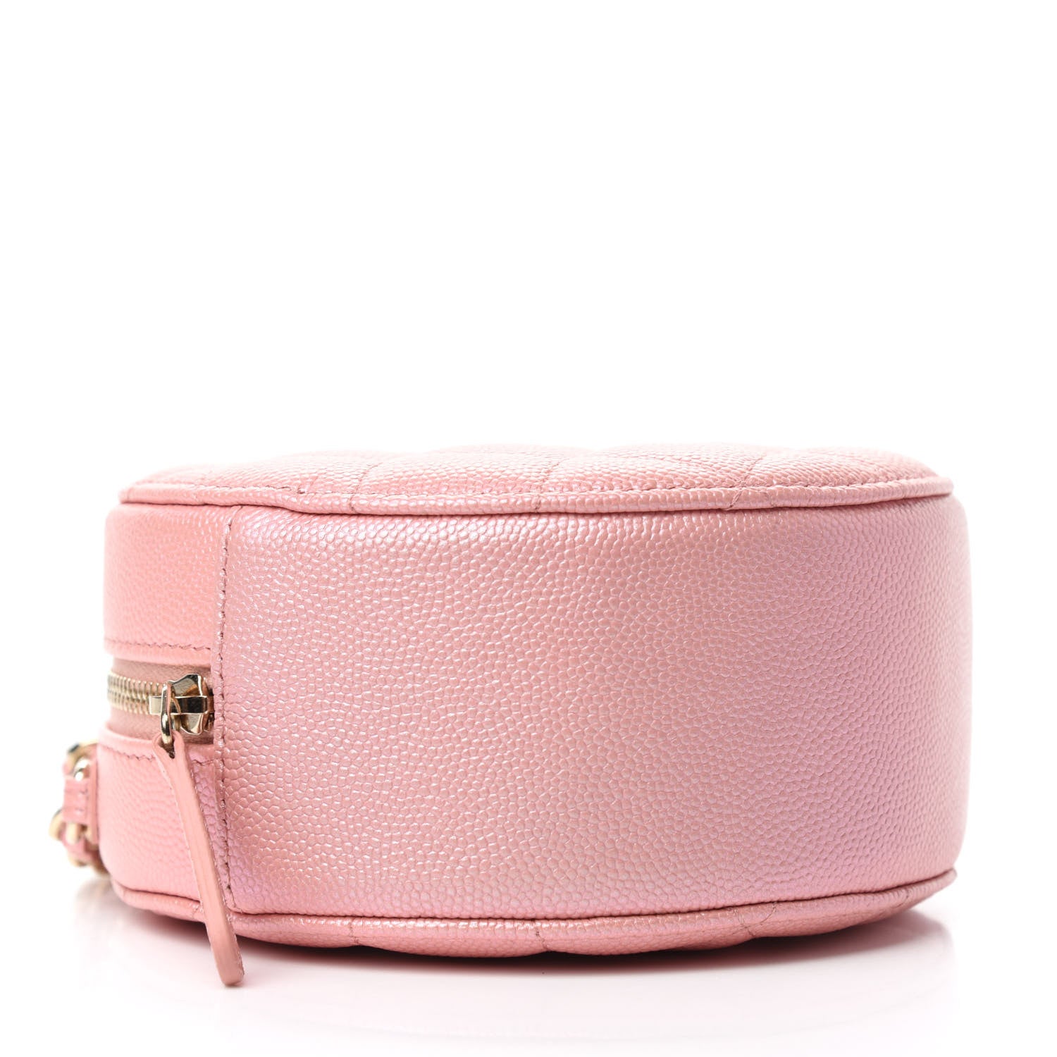 Chanel Iridescent Caviar Resin Quilted Round Clutch With Chain Pink 4 of 11