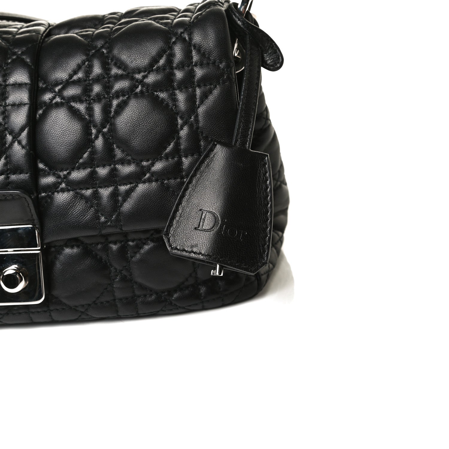 Christian Dior Lambskin Cannage New Lock Flap Black 8 of 14