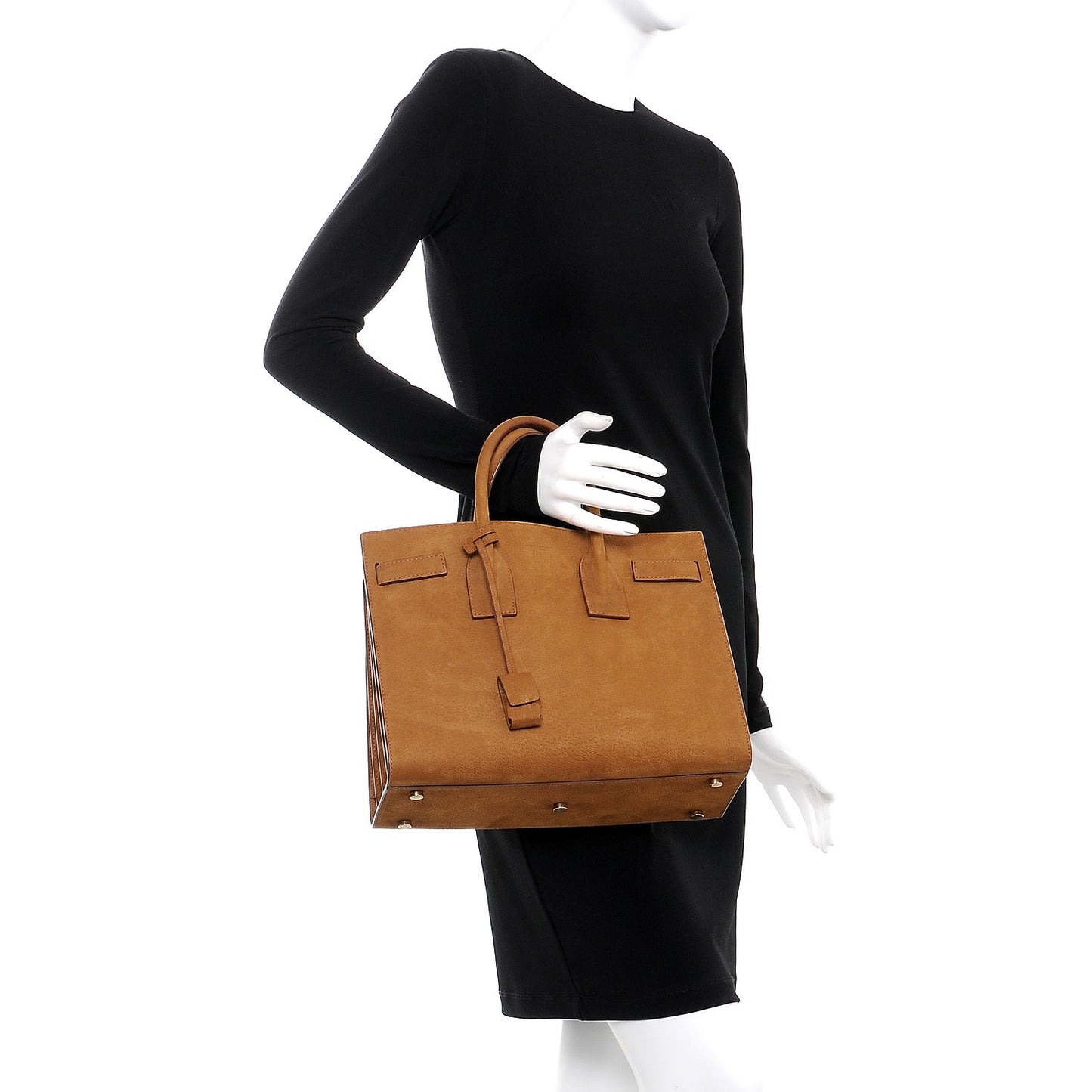 Nubuck Small Sac de Jour Tan