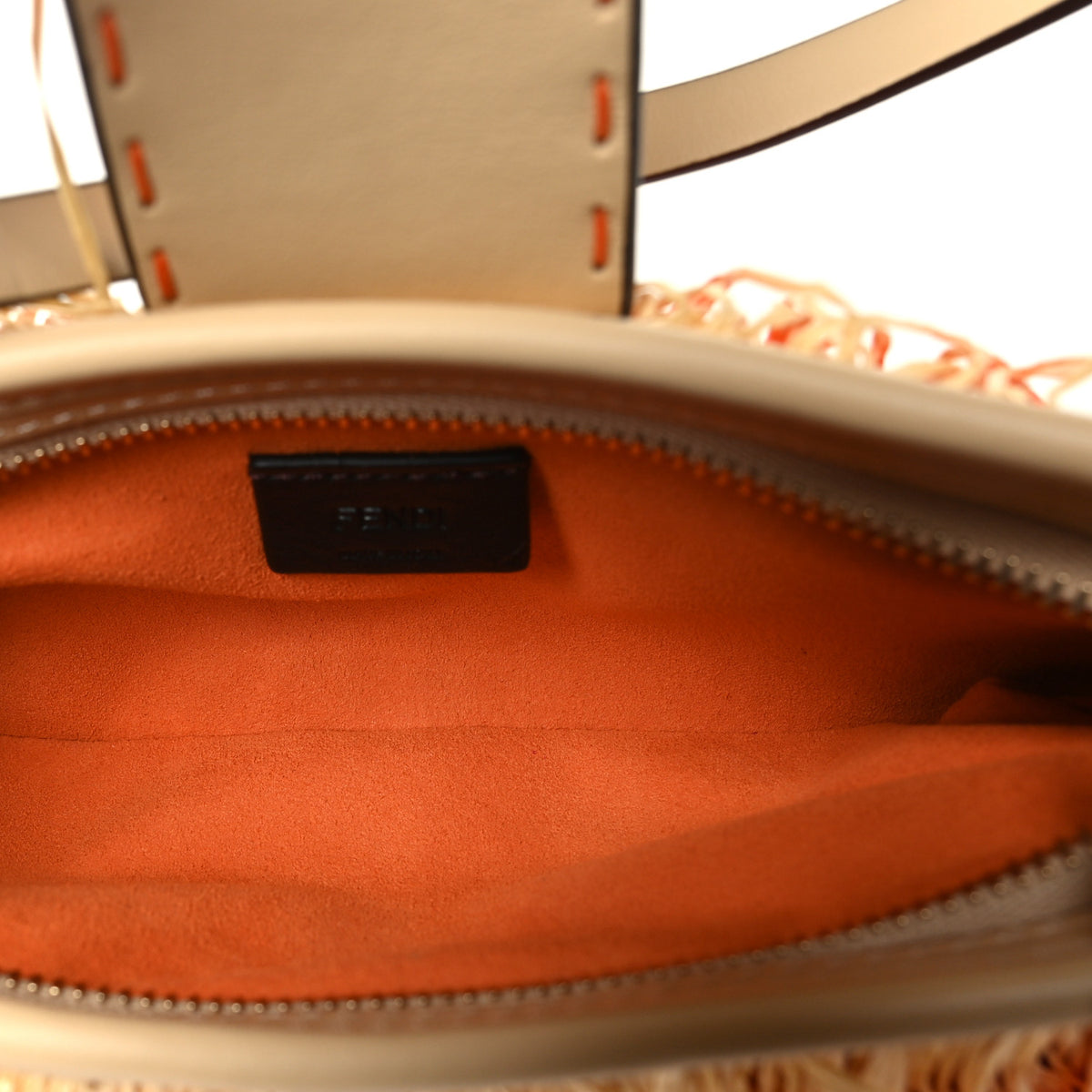Raffia Effect Baby B Faded Orange