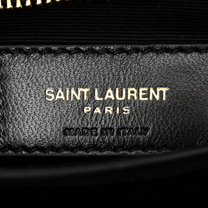 Saint Laurent Calfskin Y Quilted Monogram Toy Loulou Crossbody Bag Black 6 of 11
