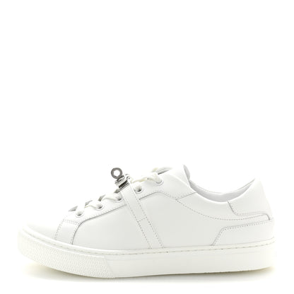 Hermes Calfskin Day Sneakers 37.5 White 1 of 10
