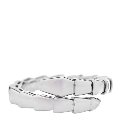 Bulgari 18K White Gold Serpenti Viper Ring L 1 of 5