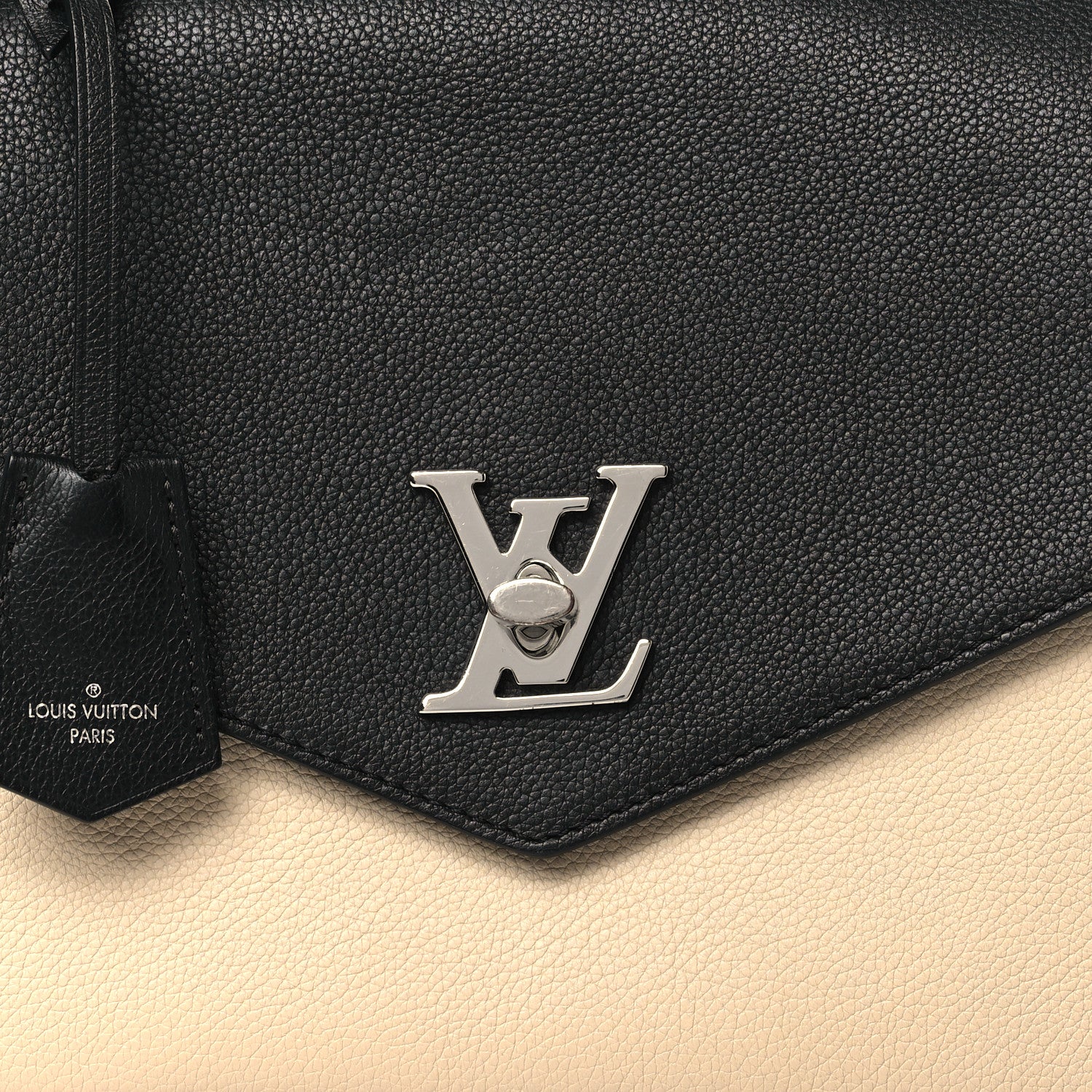 Louis Vuitton Soft Calfskin My Lockme Top Handle Vanille Black 7 of 10