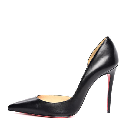 Christian Louboutin Shiny Nappa Iriza 100 Pumps 38.5 Black 1 of 8