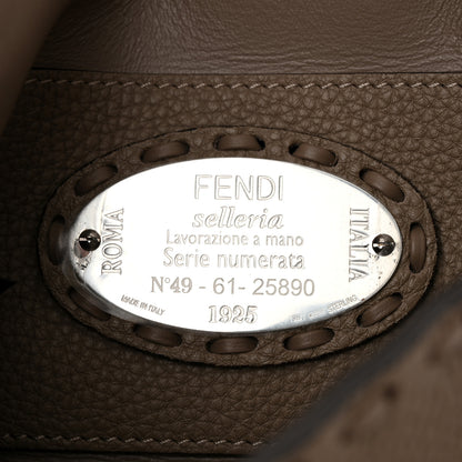 Fendi Cuoio Roma Sellerissima Nappa Sintetica Tape Stitch Mini Baguette Corda 6 of 10