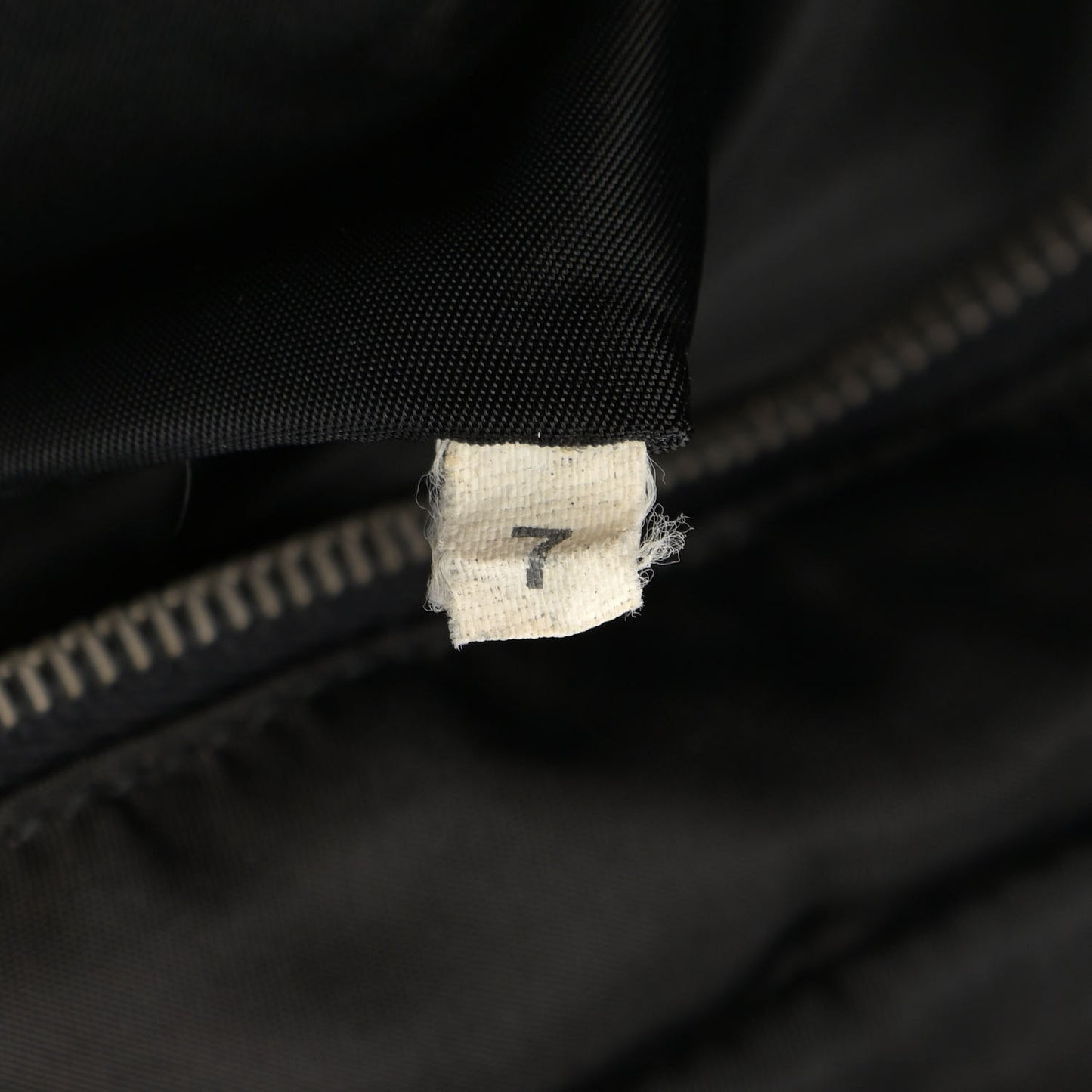 Tessuto Nylon Calfskin Shoulder Bag Black