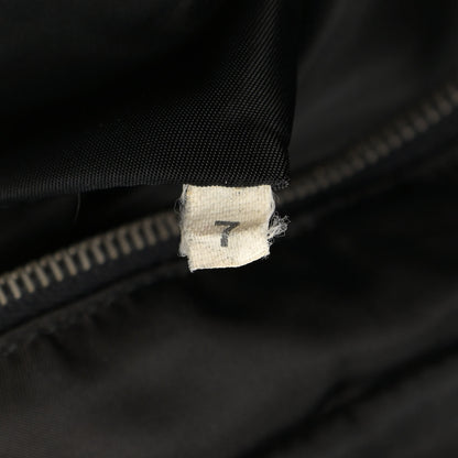 Prada Tessuto Nylon Calfskin Shoulder Bag Black 6 of 13
