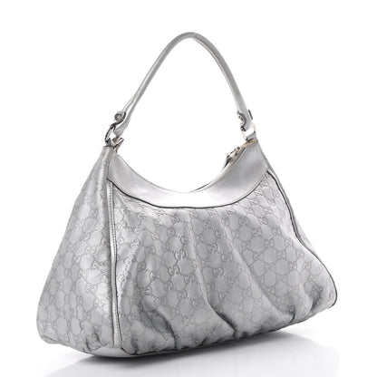 Gucci Guccissima Large D Gold Hobo Silver 2 of 13