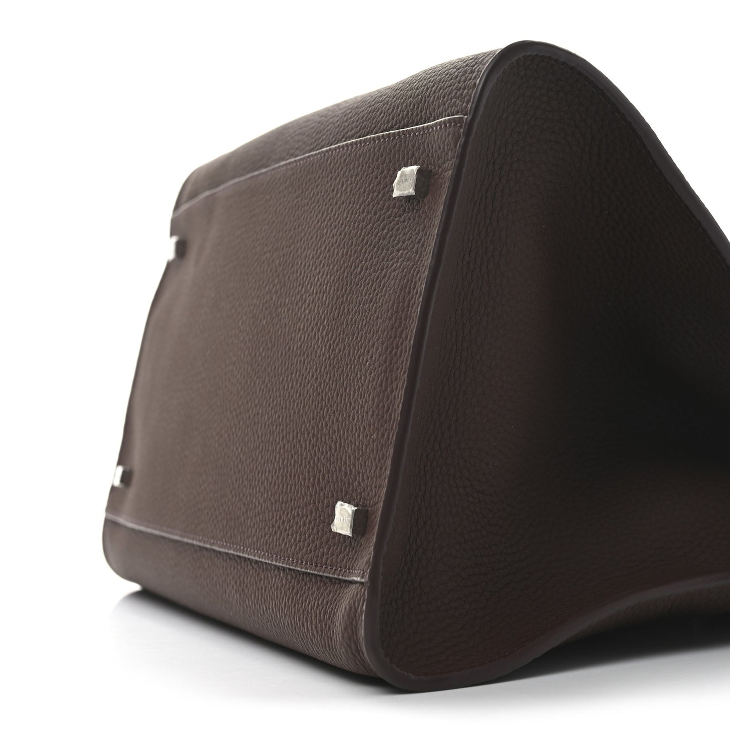 Matte Grained Calfskin Soft Margaux 12 Dark Mocha