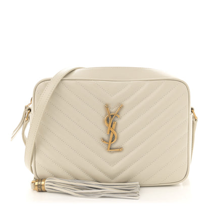 Saint Laurent Calfskin Matelasse Monogram Lou Camera Bag Crema Soft 1 of 12