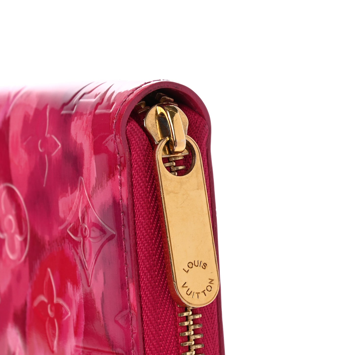 Vernis Ikat Zippy Wallet Rose Indien