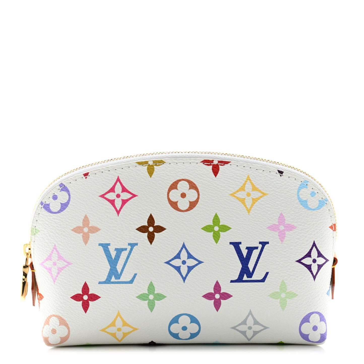 LV x TM Monogram Multicolor Cosmetic Pouch PM White