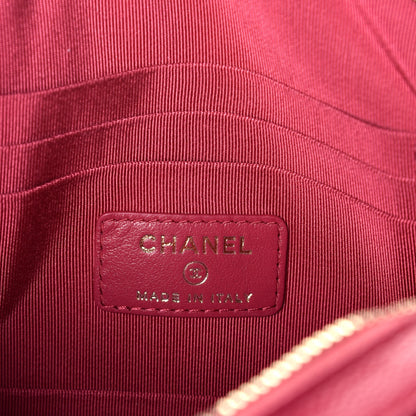 Chanel Caviar Quilted Camera Case Dark Pink 6 of 10