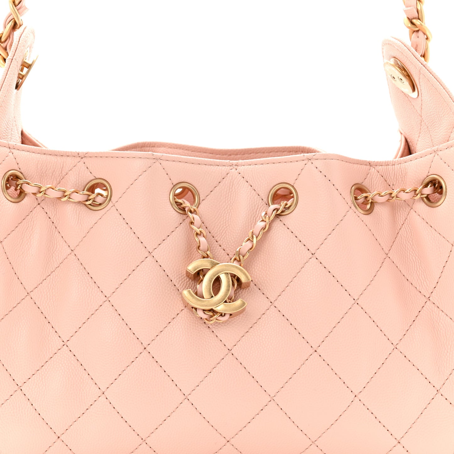 Caviar Quilted Mini Chanel 25 Handbag Light Pink Light Pink
