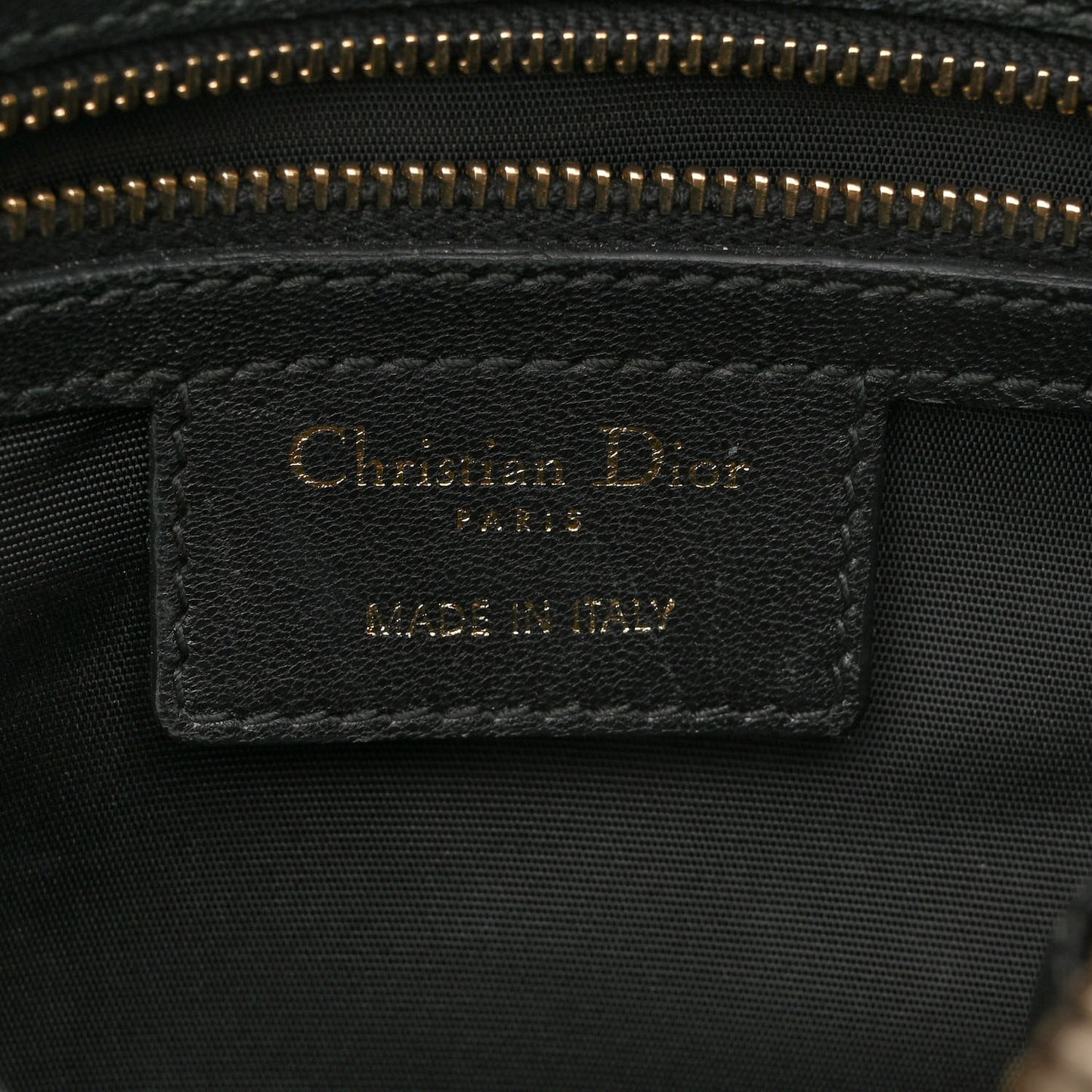 Lambskin Cannage 2 Dior Zip Top Satchel Black