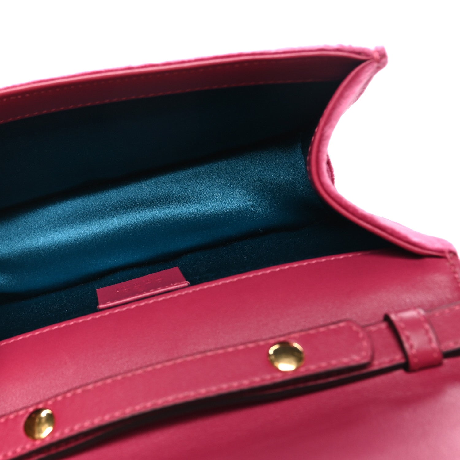 Gucci Velvet Crystal Square G Shoulder Bag Light Raspberry Rose 4 of 9