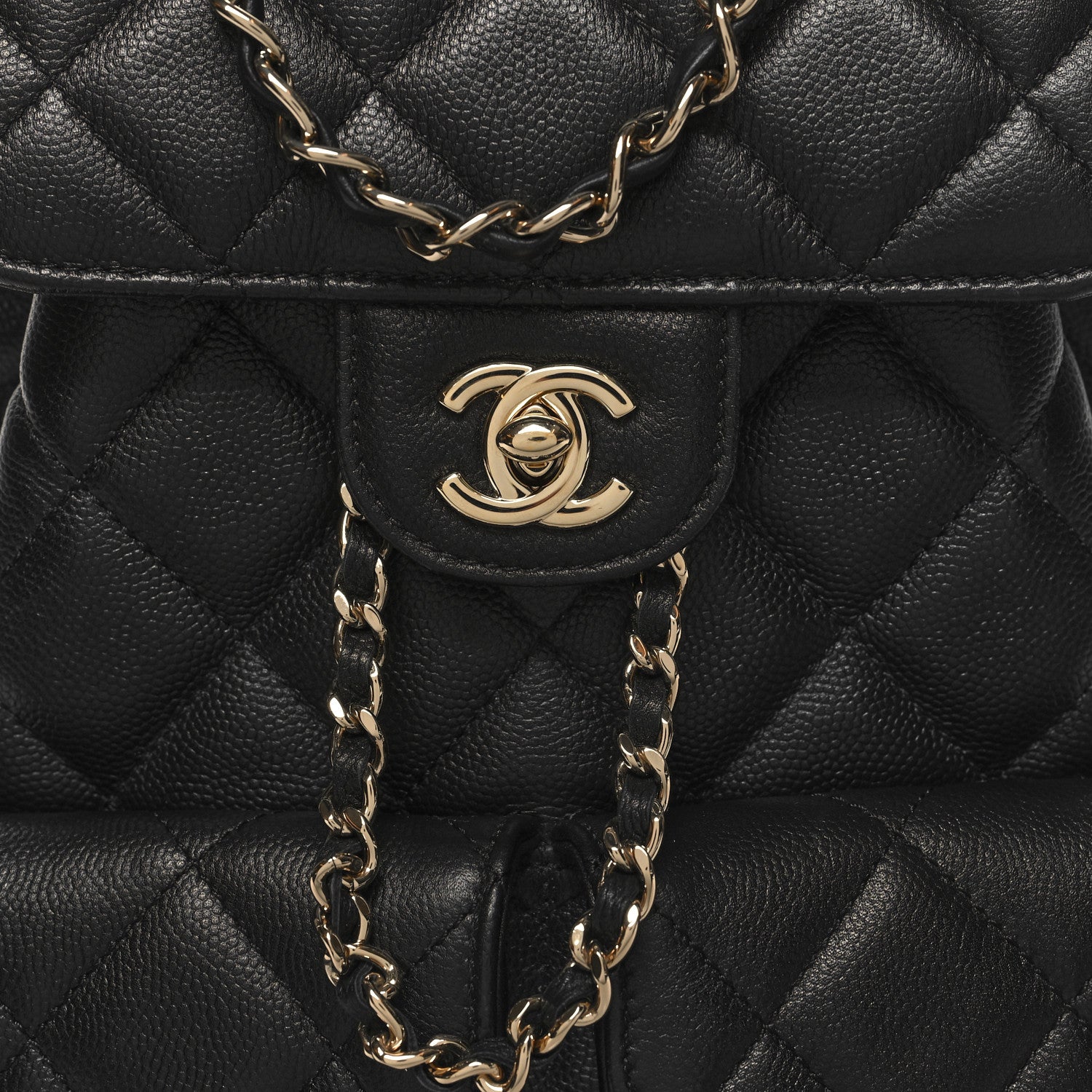 Chanel Caviar Quilted Pockets Backpack Black 8 of 10