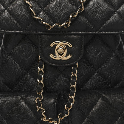 Chanel Caviar Quilted Pockets Backpack Black 8 of 10