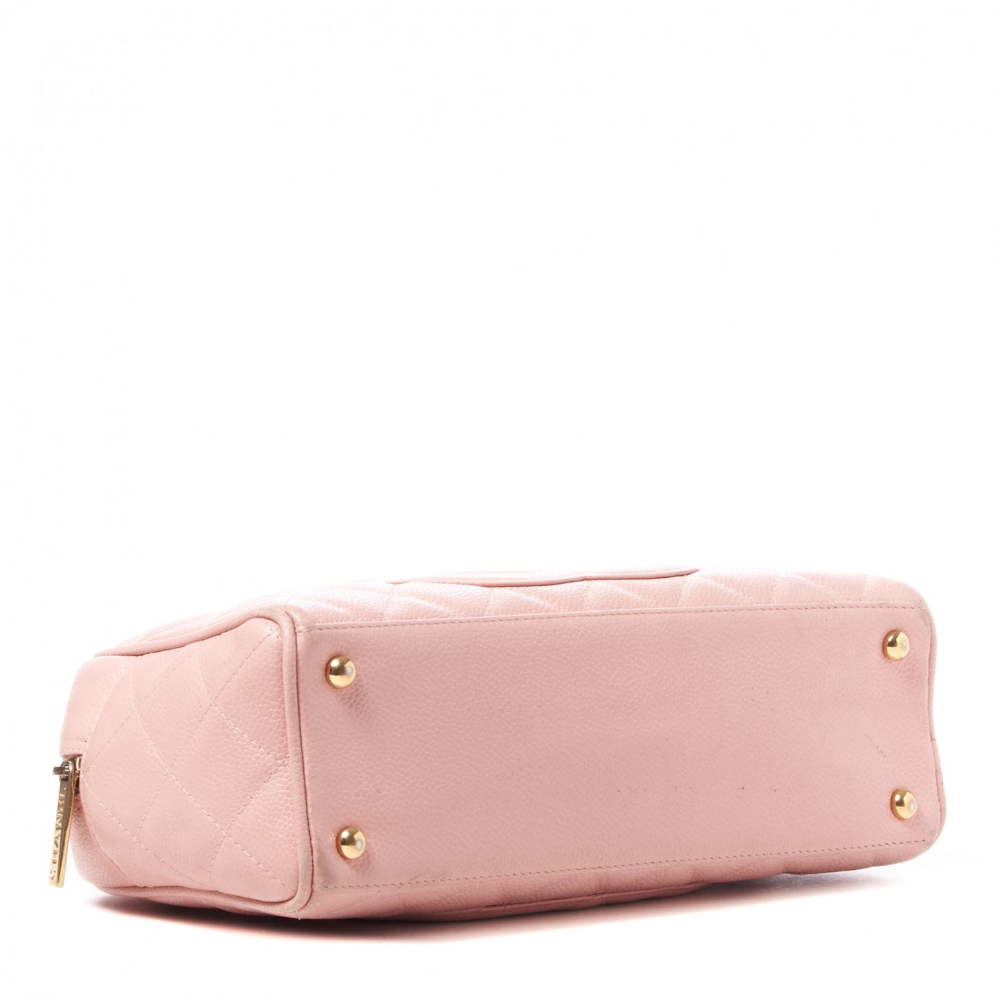 Caviar Quilted Small Bowler Pink