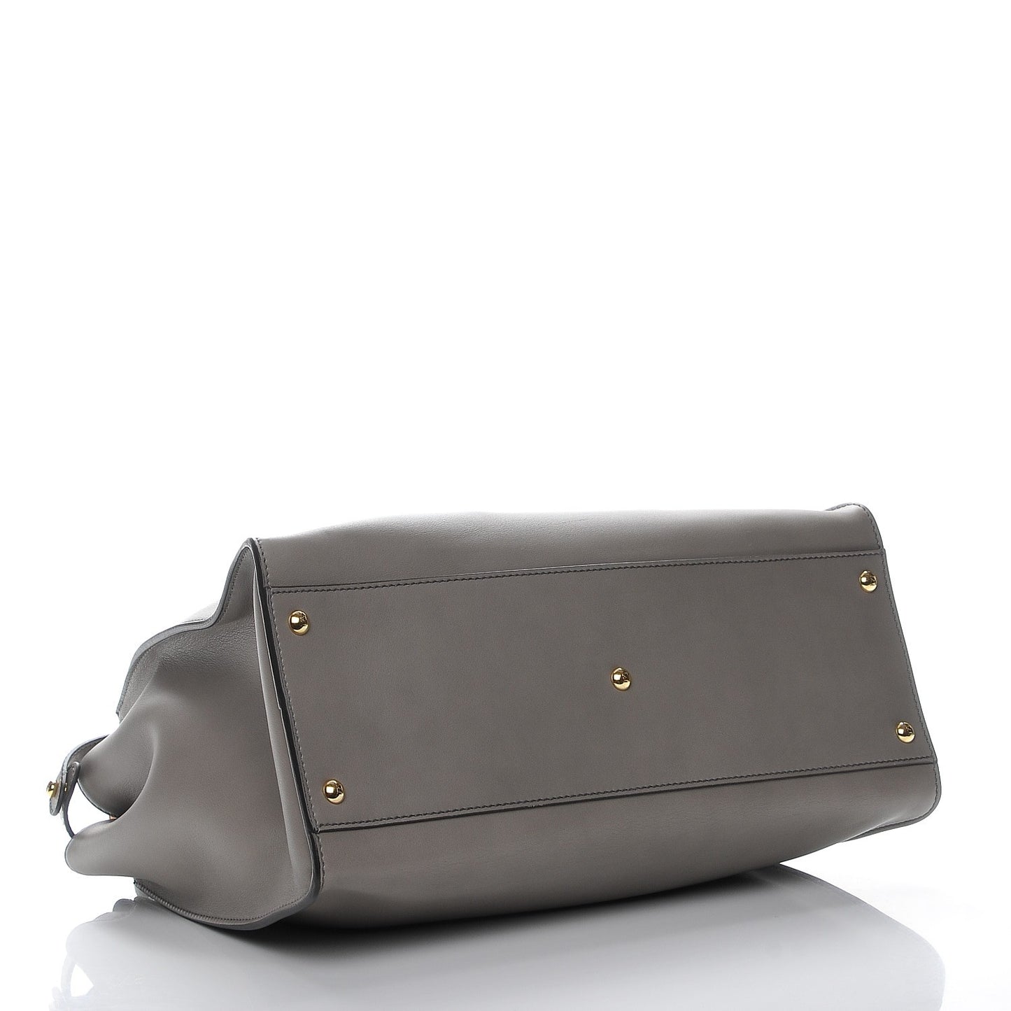 Vitello Seta Suede Plexiglass Tortoise Large Peekaboo Iconic Satchel Asfalto Marrone