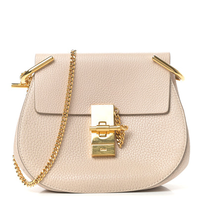 Chloe Grained Lambskin Mini Drew Shoulder Bag Biscotti Beige 1 of 10