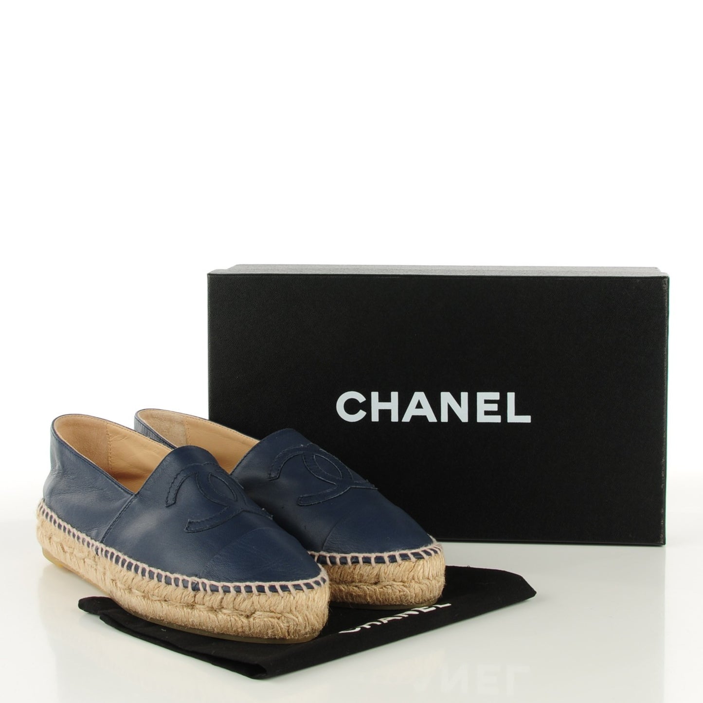 Lambskin Espadrilles 37 Dark Navy