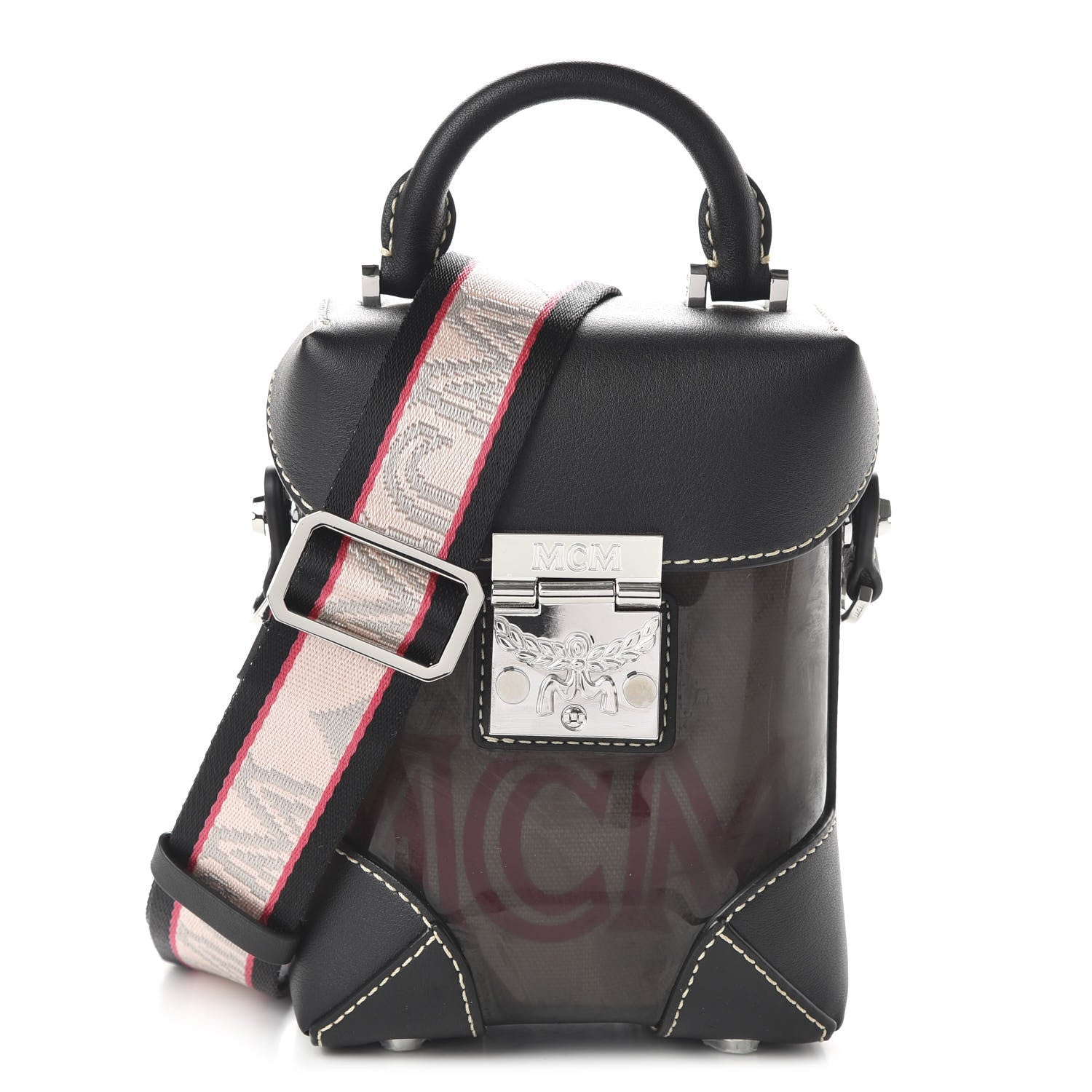 MCM Transparent Mini Berlin Crossbody Black 1 of 10