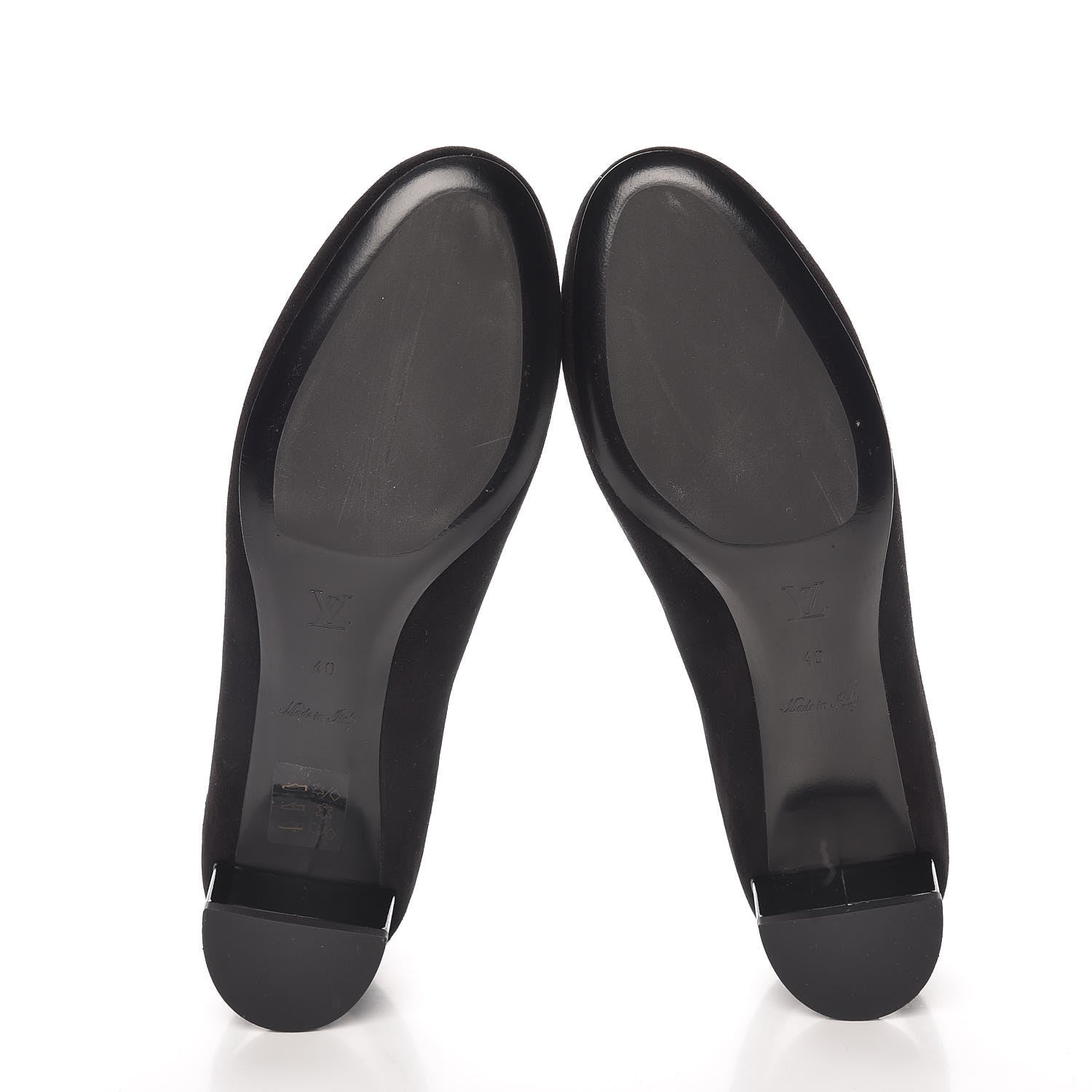 Louis Vuitton Suede Uniformes Pump 40 Black 7 of 10