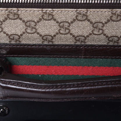 Gucci GG Plus Monogram Small Web Trolley Brown 37 of 41