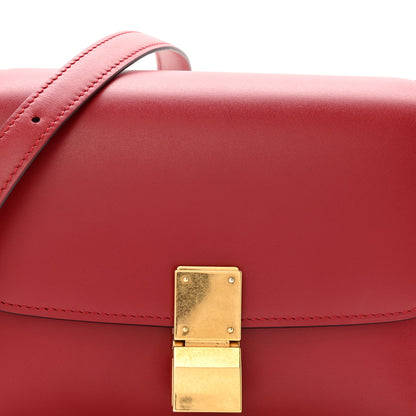 Celine Smooth Calfskin Small Classic Box Flap Bag Red 8 of 12