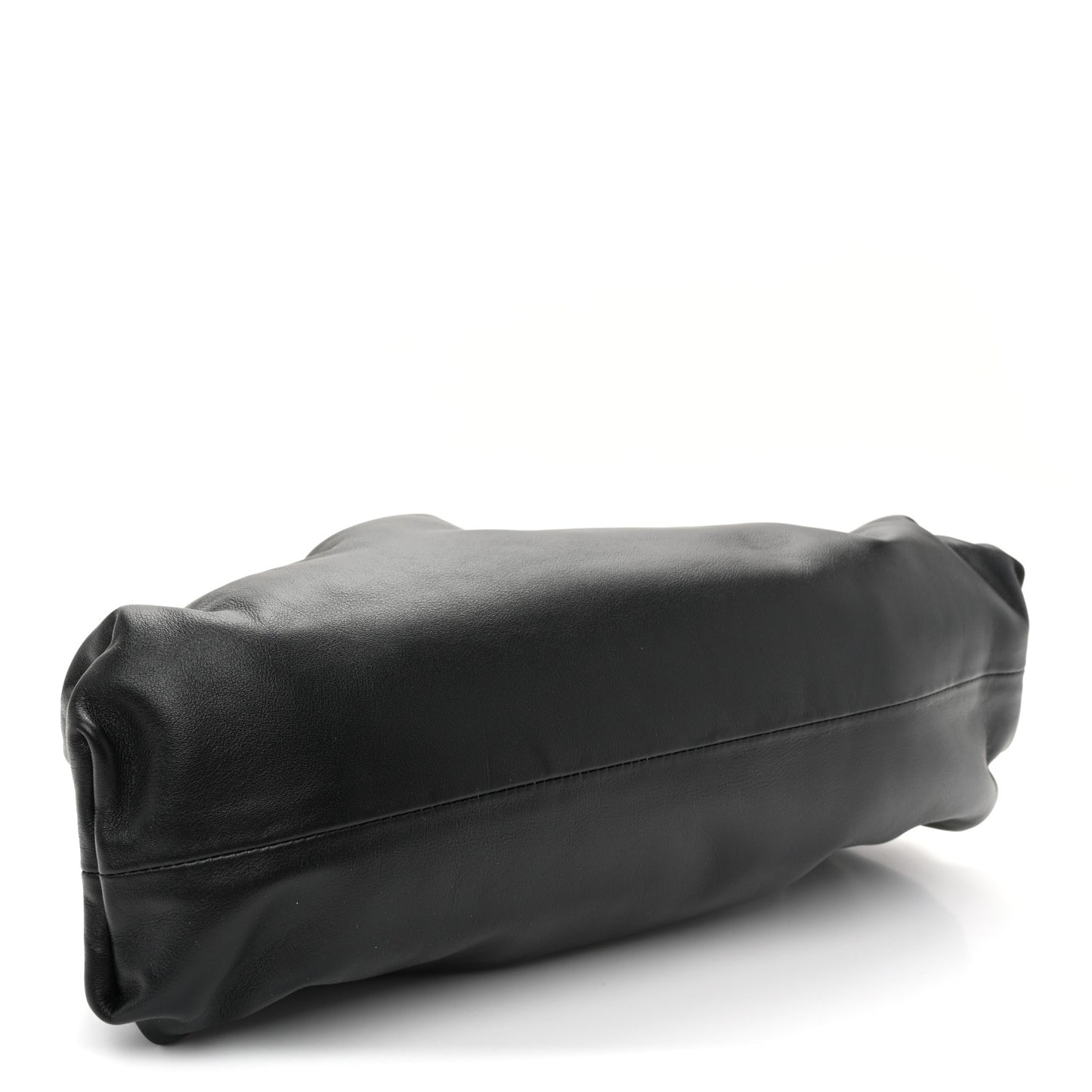 Smooth Butter Calf The Pouch Oversized Clutch Black