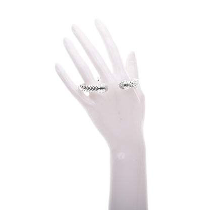 David Yurman Sterling Silver Diamond 8.5mm Cable Classics Bracelet 2 of 4