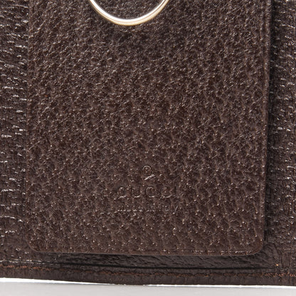 Gucci Monogram Calfskin Ladies Web 6 Key Holder Case Beige Ebony Cocoa 6 of 6