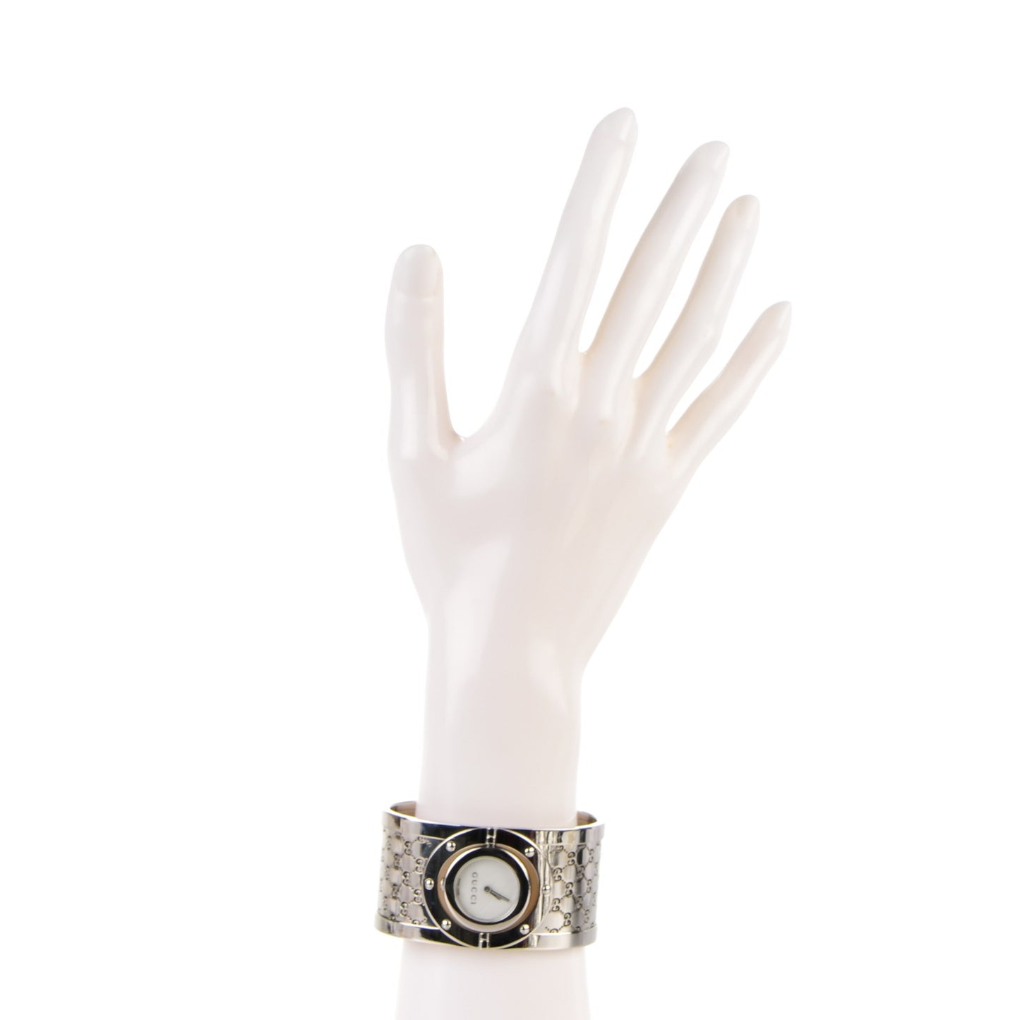 Stainless Steel Mother of Pearl 33mm Twirl Quartz Watch