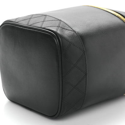 Chanel Lambskin Vanity Cosmetic Case Black 10 of 11