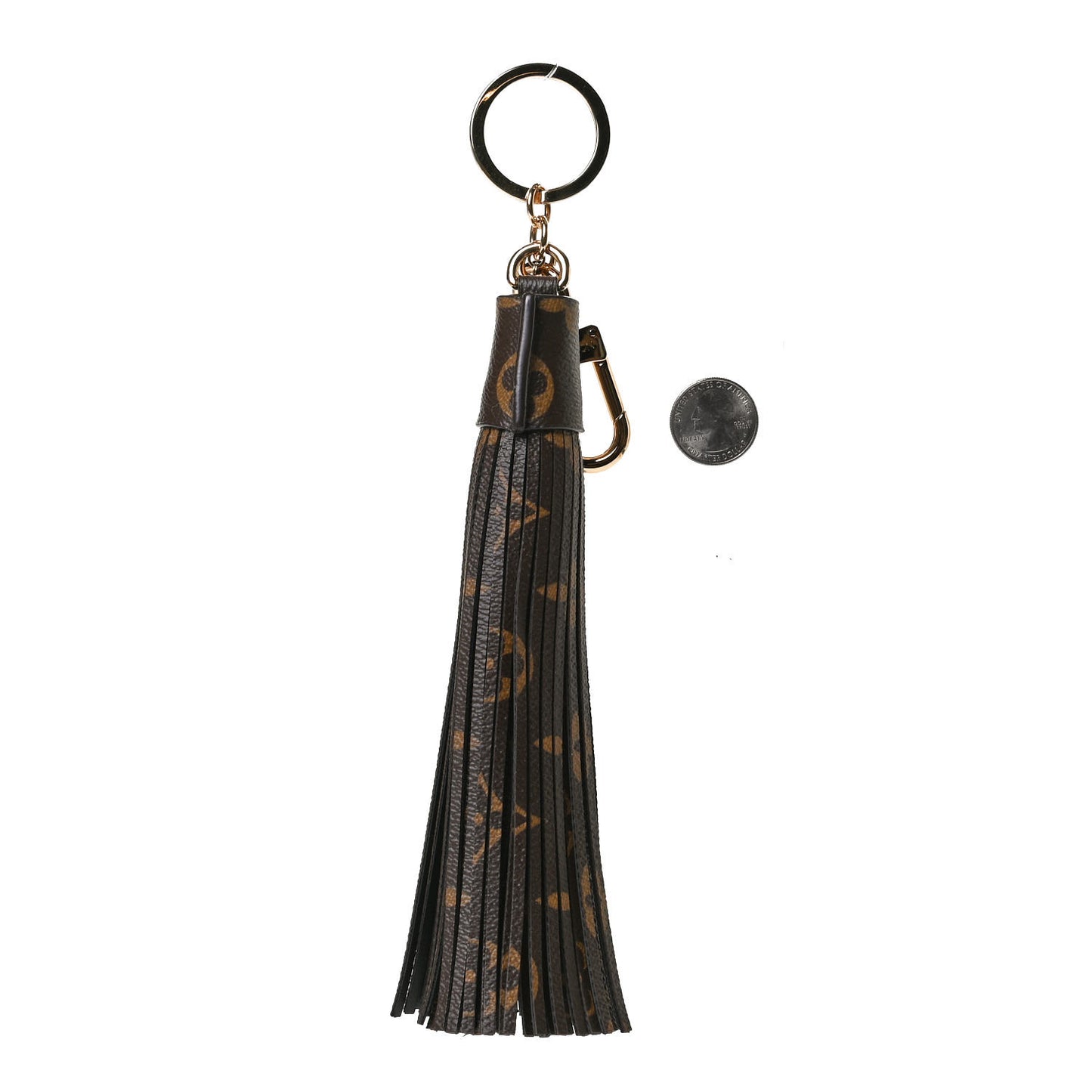 Monogram Tassel Bag Charm