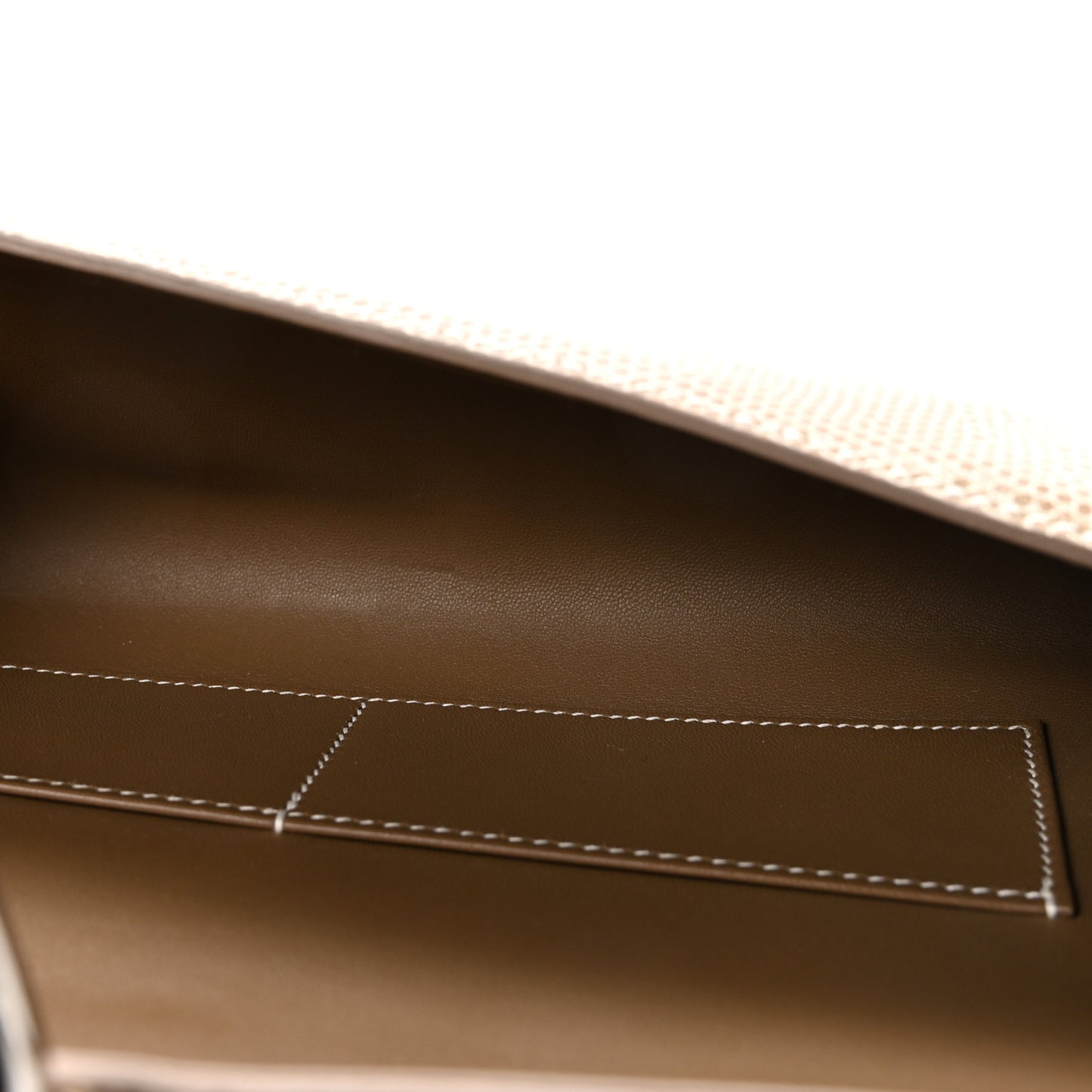 Lizard Egee Clutch Ficelle