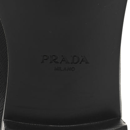 Prada Saffiano Mens Penny Loafers 9 Black 8 of 10